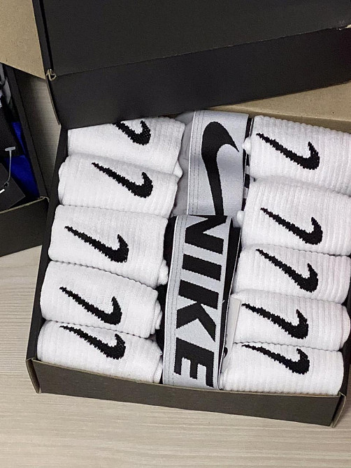 АКЦИЯ носки и трусы🎁 Подарочный набор Nike (12 пар носков + 2 боксера) Киев - изображение 4