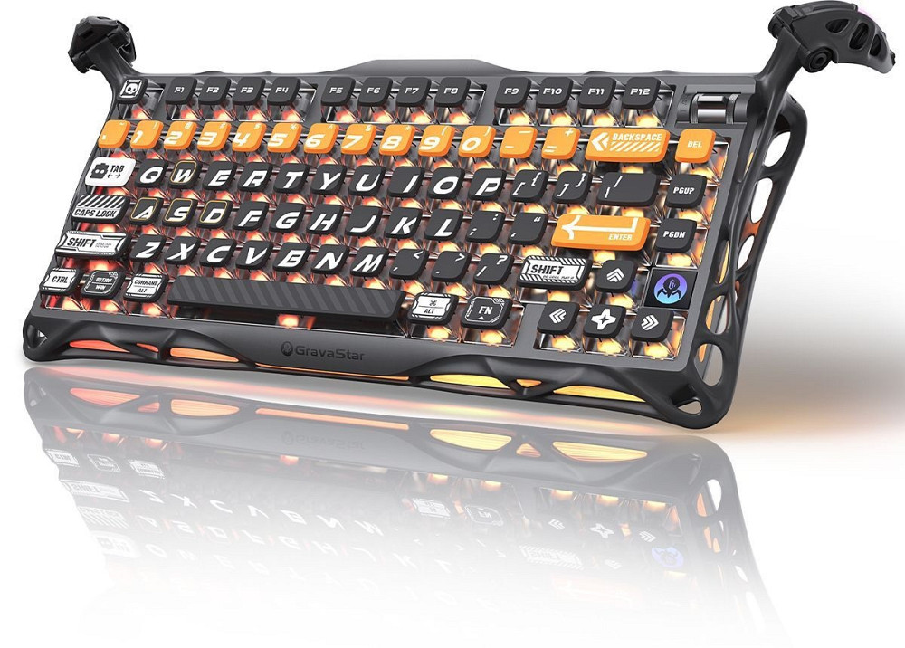 Клавіатура бездротова GravaStar Mercury K1 Pro CyberFlare (GSK1PRO_BO_BLK) ( 16355 ) Харків - фото 7