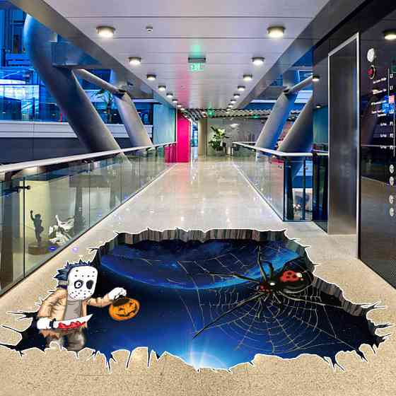 Наклейки на Хэллоуин 75 на 34 см разноцветный Киев