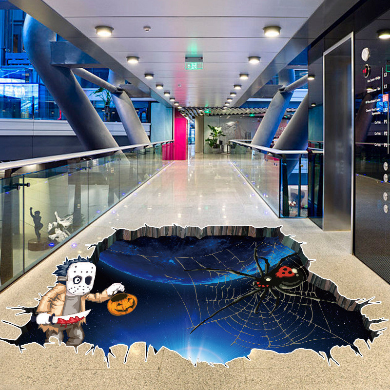 Наклейки на Хелловін 75 на 34 см різнобарвний Київ - фото 3