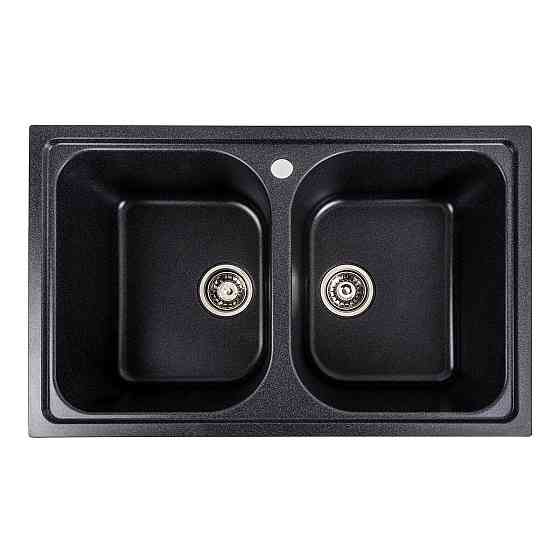 PLATINUM Гранітна мийка для кухні Platinum 7950 Equatoria матовий Карбон Київ