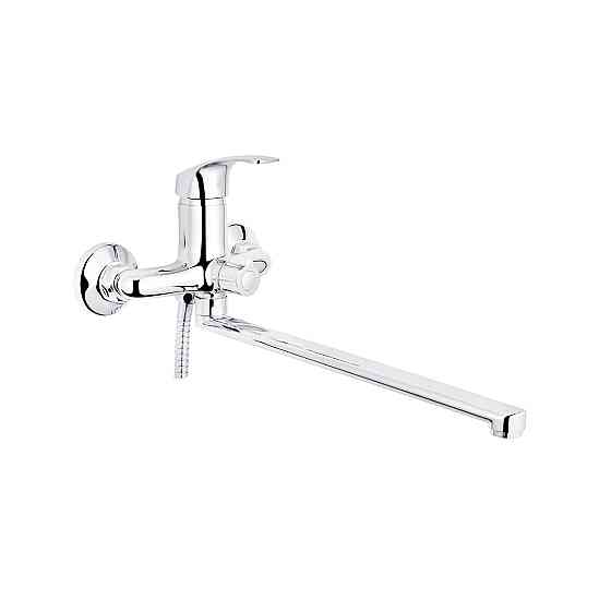 Змішувач для ванни Kroner KRP Konstante - C072 з душовим гарнітуром, хром Київ