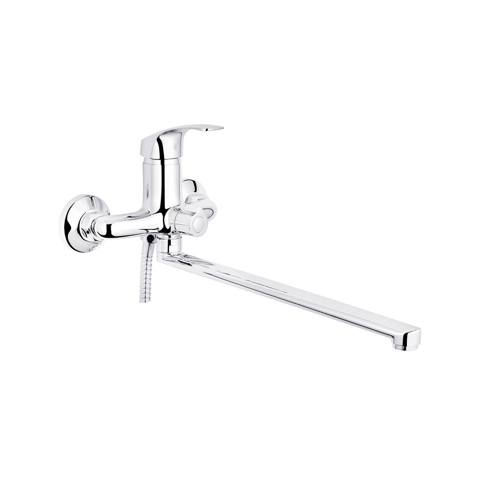 Змішувач для ванни Kroner KRP Konstante - C072 з душовим гарнітуром, хром Київ - фото 3