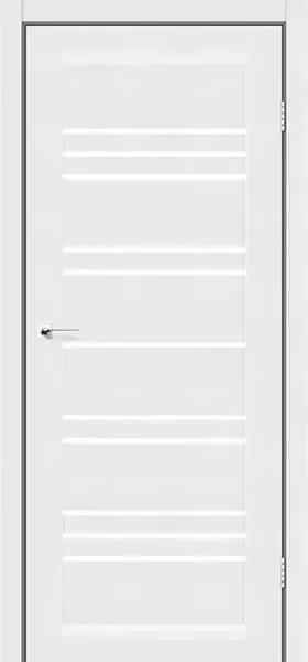 Двері міжкімнатні Дарумі Версаль білий мат скло сатин Київ - фото 1