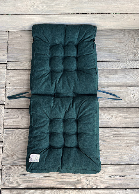 Подушка для стільців (50x120х8 см) подвійна Decorator Мальмо колір лазурний 84-131 Київ - фото 4