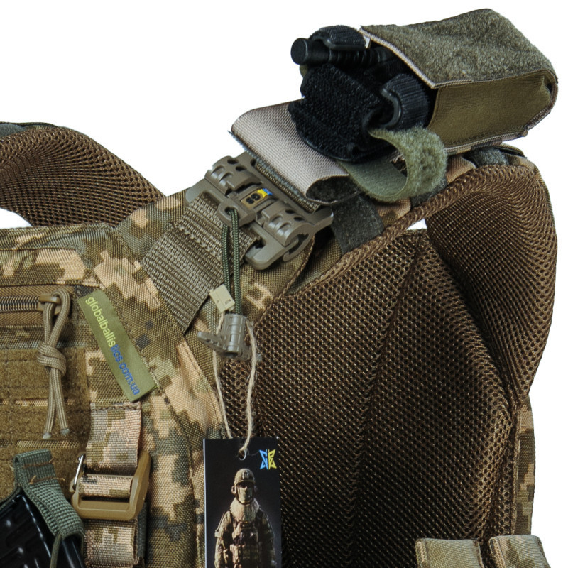 Плитоноска тактична Warmor Gen.3 Pro Max зі швидким скиданням з підсумками (Піксель) Вінниця - фото 10