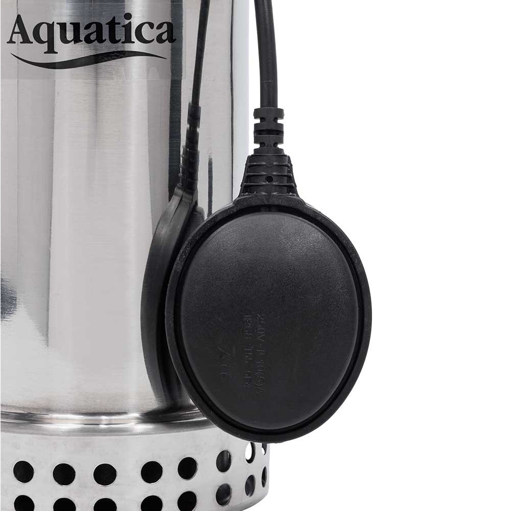 Насос дренажный садовый 0.75кВт Hmax 8м Qmax 180л/мин (часто до 5мм, нерж) AQUATICA (773055) Ровно - изображение 7