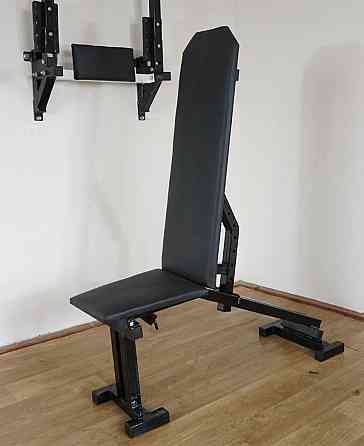 Лавка для жиму регульована 40 на 40 мм + Стійки з упорами 40 на 40 мм Київ