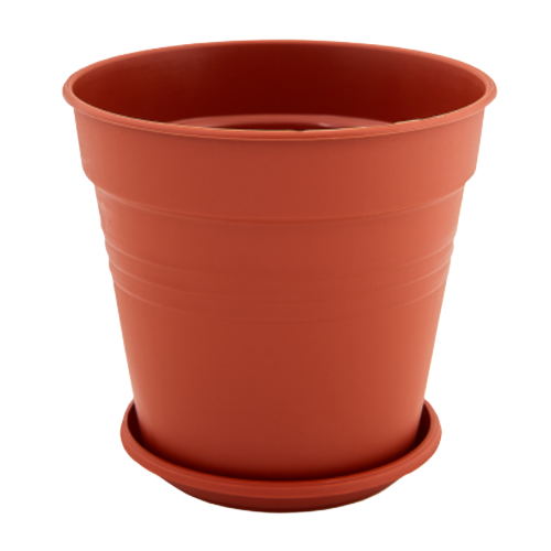 Вазон Глорія з підставкою 14,5*14см теракот Алеана Житомир - фото 1