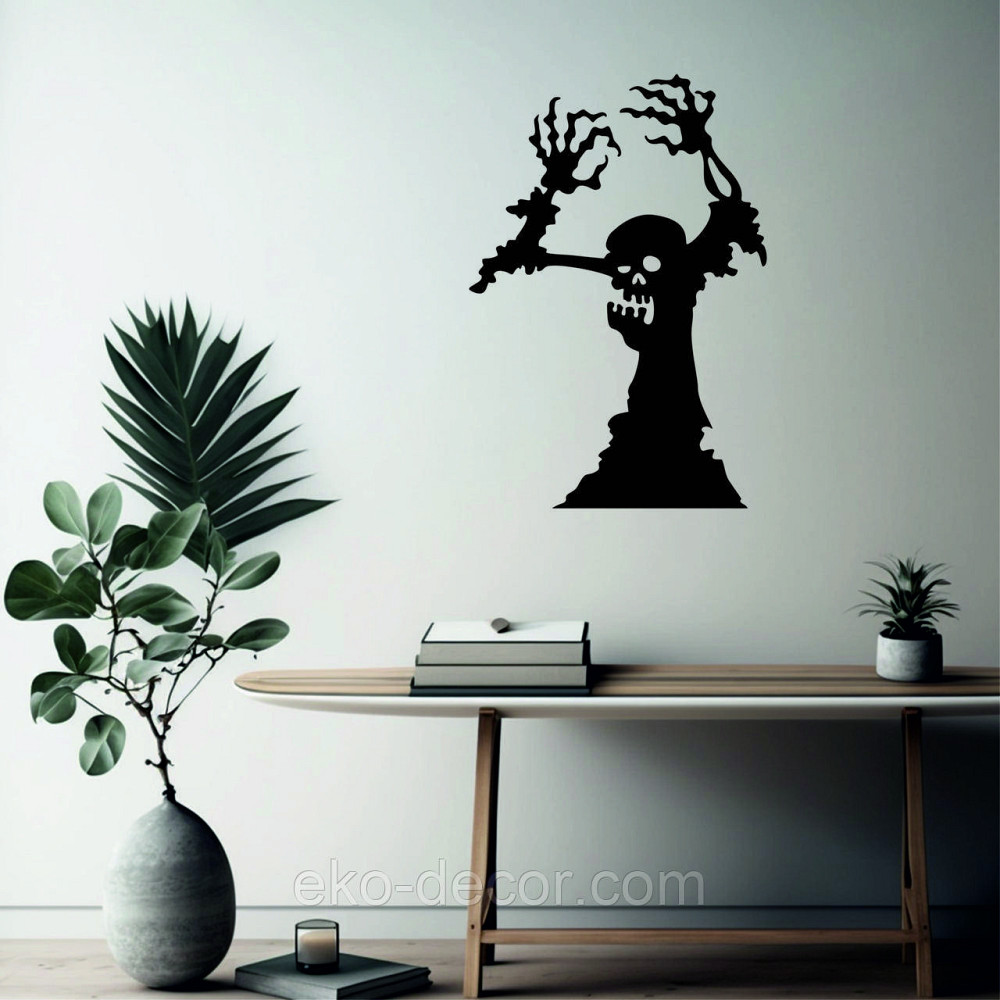 Декоративне настінне Панно «Зомбі», Декор на стіну 110*75 см, Чорний Київ - фото 5