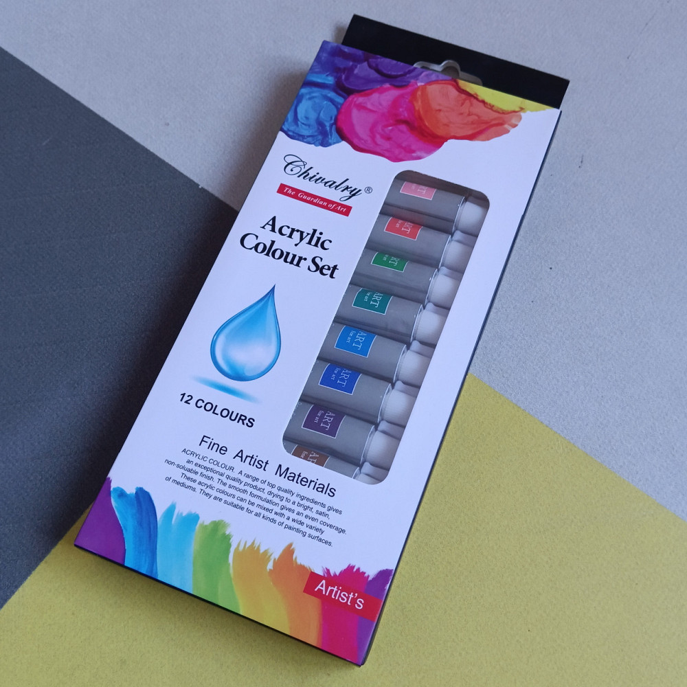 Фарби акрилові 12 кольорів Київ - фото 1