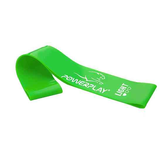 Резинка для фітнесу PowerPlay 4114 Mini Power Band 0.8мм. Light Зелена (5-8кг) Кам'янське