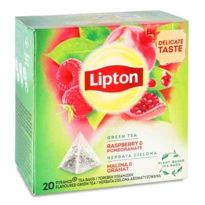 Чай Lipton зелений "Raspberry&pomegran" 20 пакетиків (5063270108413) Вінниця