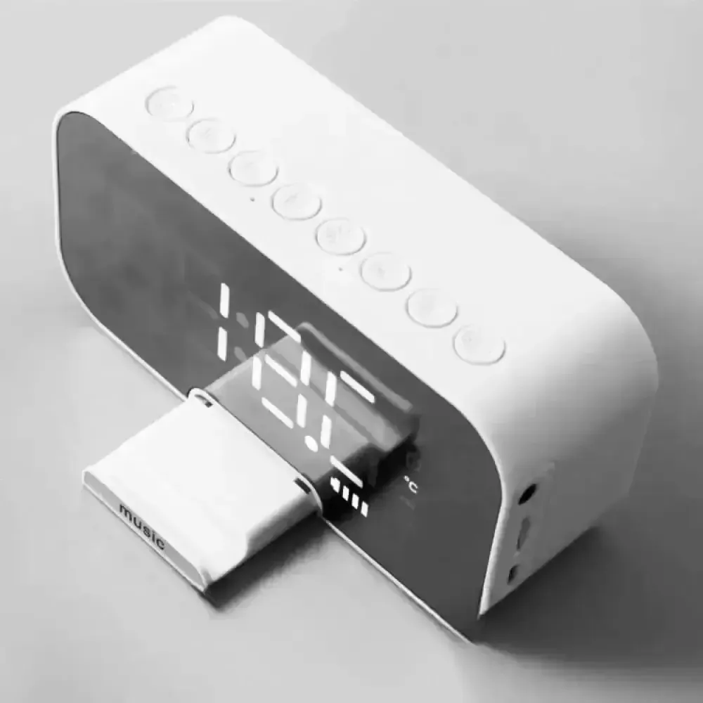 Портативная колонка Bluetooth с часами Q5 BT Коломия - фото 4