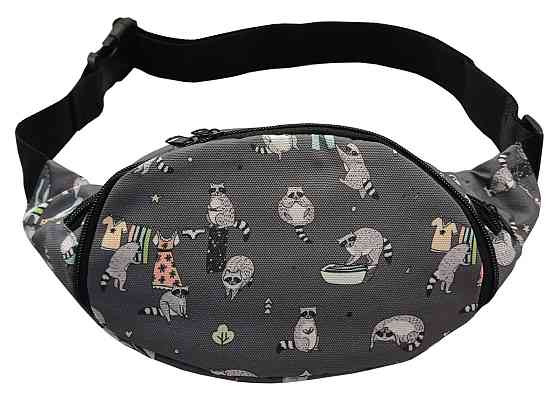 Сумка-бананка Tiger Moon Print Єнот-полоскун S209150 Київ