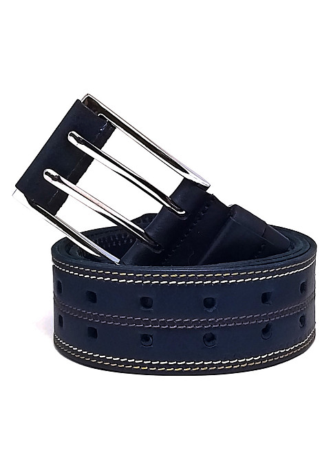 Кожаный ремень портупея 1250х45 мм синий Одесса - изображение 2