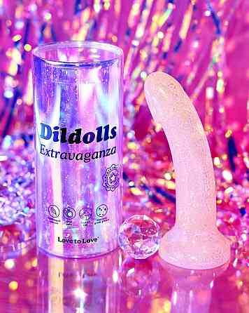 Дилдо з блискітками Love To Love DILDOLLS - EXTRAVAGANZA, ультрам’який Sex Aura Київ