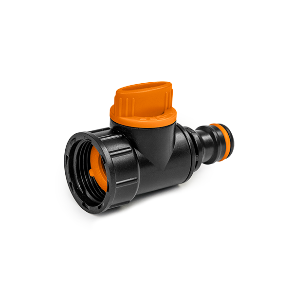 Адаптер із внутрішньою різьбою 3/4 з запірним краном, BLACK LINE, без ярлика, ECO-PWB2230L Киев - изображение 1