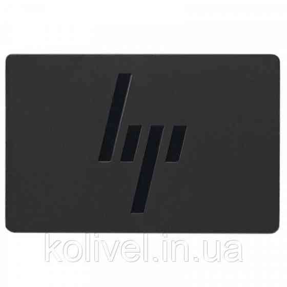 Наклейка на ноутбук HP металева 65х45 мм, темні літери (235562) Київ