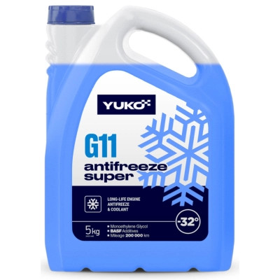 Антифриз Yuko -32 Super G11 синій. ПЕ кан.5л (5 кг.) (4823110404423) Винница - изображение 1