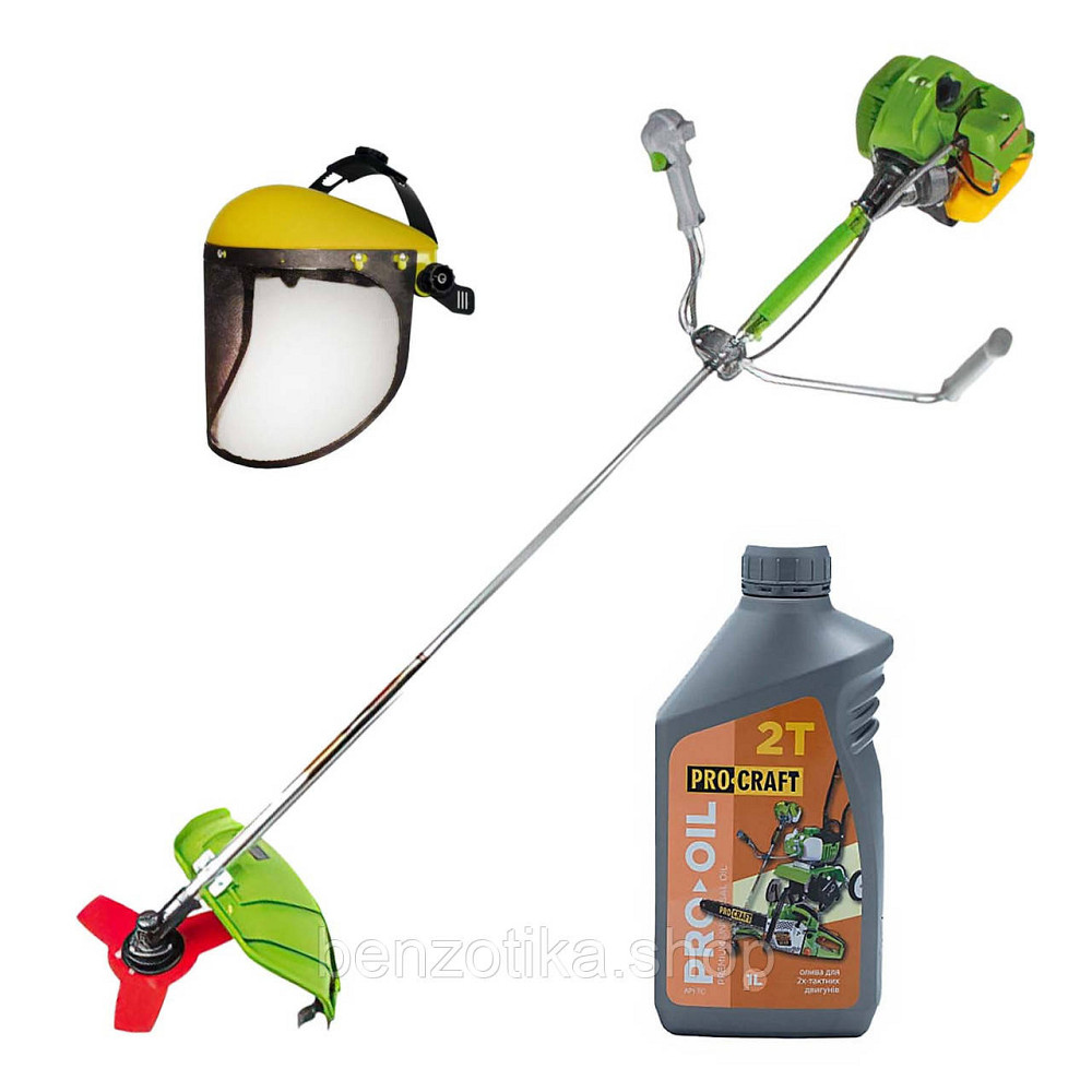 Бензиновая мотокоса Procraft T4200 PRO NEW + Масло Procraft 2T 1 л + Защитная маска Киев - изображение 1