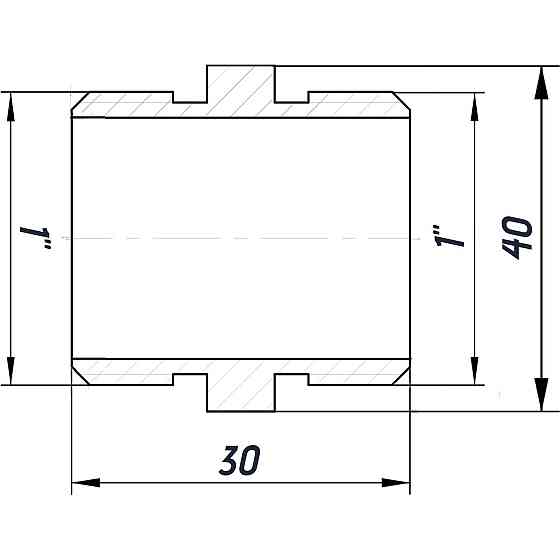 Ниппель 1″НН нержавеющий SN552S OPTIMUM (000031521) Киев