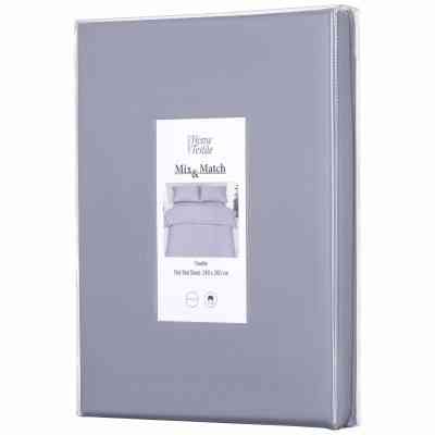 Простирадло Ardesto Mix&amp;Match 100% бавовна, сатин сірий 240х260 см (ART2426FSF) Вінниця