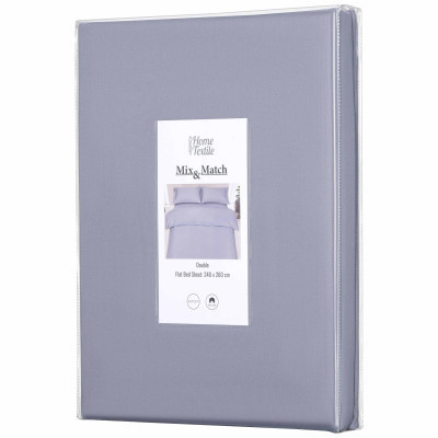 Простирадло Ardesto Mix&amp;Match 100% бавовна, сатин сірий 240х260 см (ART2426FSF) Вінниця - фото 2
