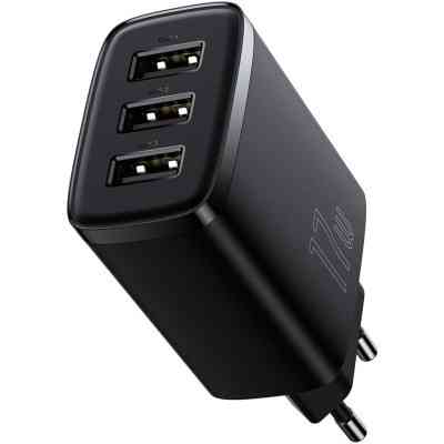 Зарядное устройство Baseus Compact Charger 3U Black (CCXJ020101) Винница