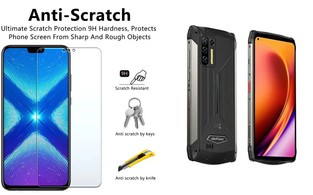 Защитное стекло NeoGlass для Ulefone Power Armor 13 – ультрапрозрачное и устойчивое Киев - изображение 1