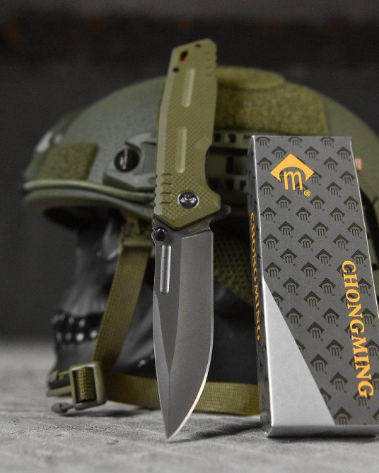 Ніж викидний grey/oliva ВТ4773 Одеса - фото 4