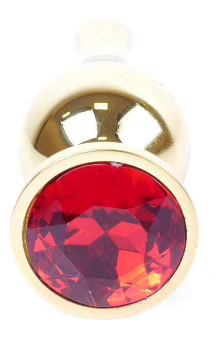 Анальная пробка Boss Series - Jewellery Gold BUTT PLUG Red, BS6400064 Sex Aura Киев - изображение 2