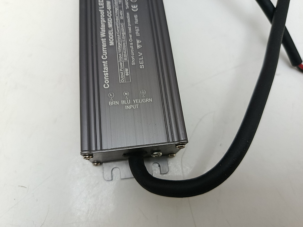 Водонепроникний LED-драйвер постійного струму MSD-CC-60W Луцк - изображение 4