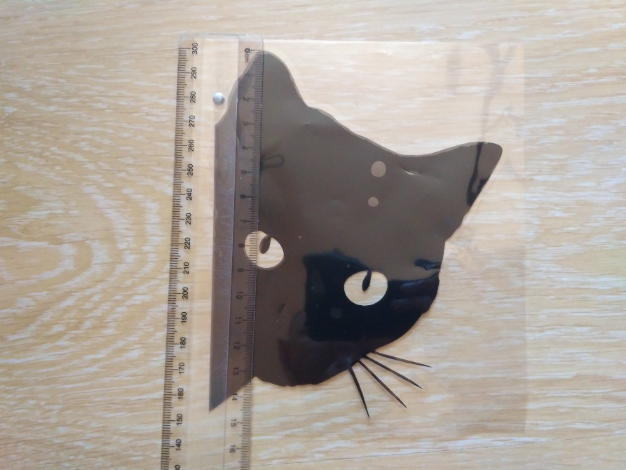 Наклейка Кіт на авто Чорна Київ - фото 4