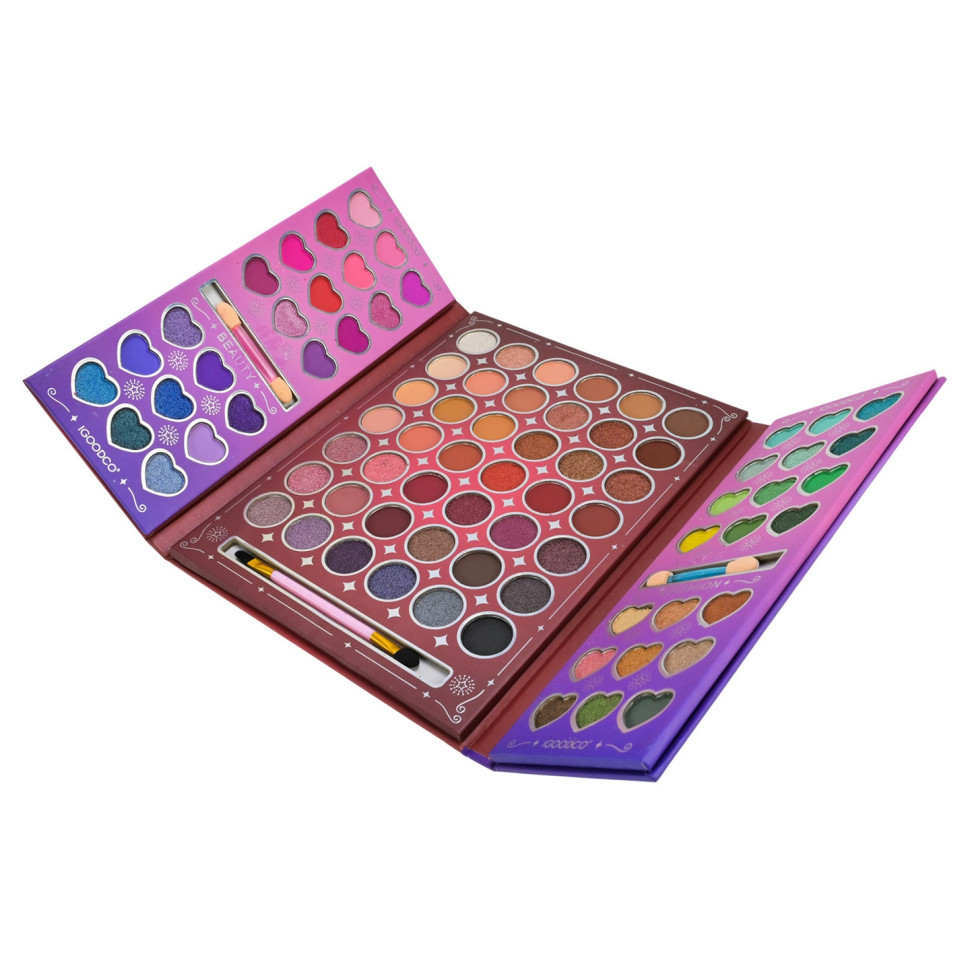 Детская палетка теней для век IG3078, 84 цвета, кисточка, аппликаторы Винница - изображение 2