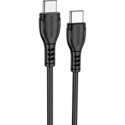 Дата кабель USB-C to USB-C 1.0m 60W Triumph BX51 black BOROFONE (6931474751669) Вінниця