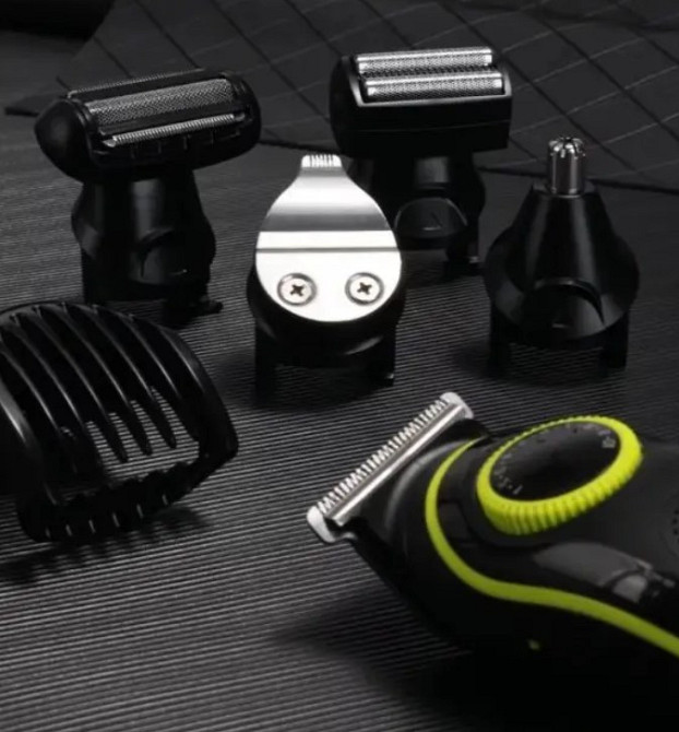 Машинка для стриження волосся, стайлер Kemei KM-696, чорний Вінниця - фото 5