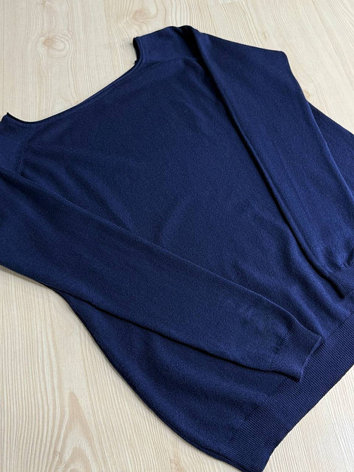 Джемпер жіночий ACCORDDREAM 9377 тонкий светр однотонний базовий, темно-синій, one size Київ - фото 12