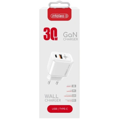 Зарядное устройство Intaleo 30W GAN USB-C PD+USB-A QC 3.0 white (1283126578274) Винница - изображение 7