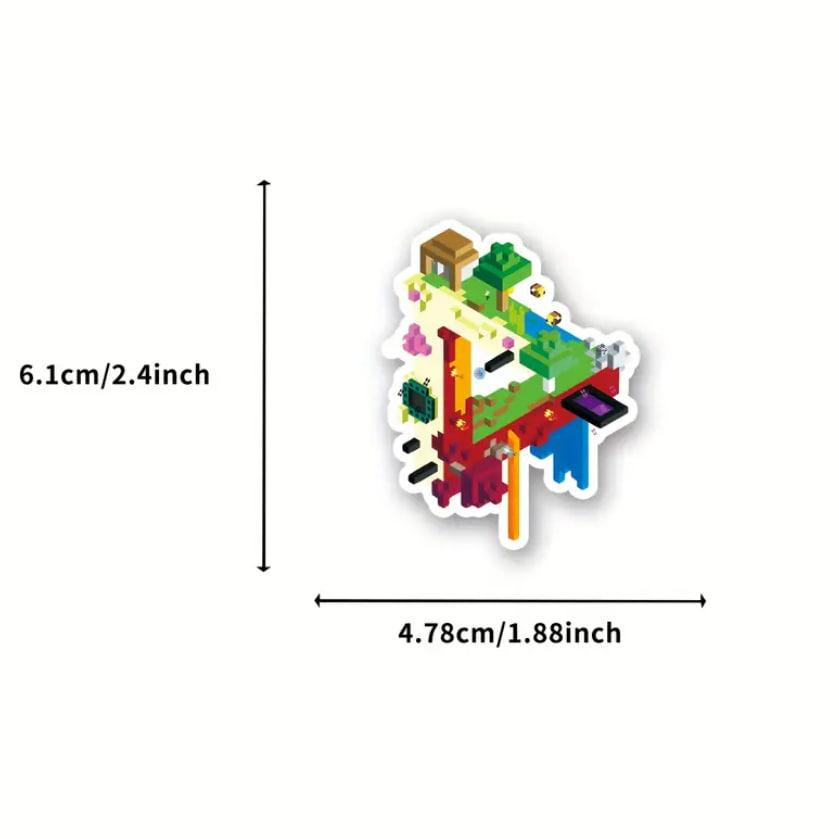 50 наклейок Minecraft, наклейки майнкрафт, стікери для блокноту, телефону. Київ - фото 2