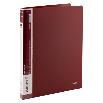 Папка на кольцах Axent А4 с 2-мя кольцами 700 мкм 25 мм Бордовая (1207-04-A) Винница - изображение 1
