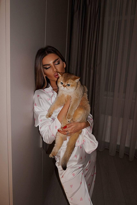 Женская пижама двойка с сердечками из шелка армани Белый 2, 44/46 Одесса - изображение 3