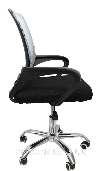 Офисное кресло для работы за компьютером B-619 ортопедическое кресло для дома и офиса синий серый Мостиська - фото 4