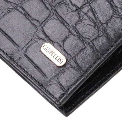 Кошелек Canpellini Из натуральной кожи Черный (21766) Винница - изображение 7