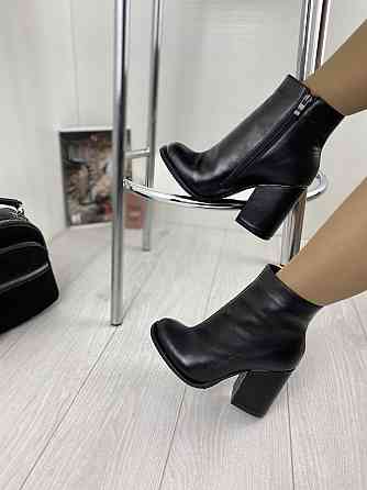 SANTINI Шкіряні черевики жіночі на підборах з натуральної шкіри демісезонні весна-осінь 953652- Коломия