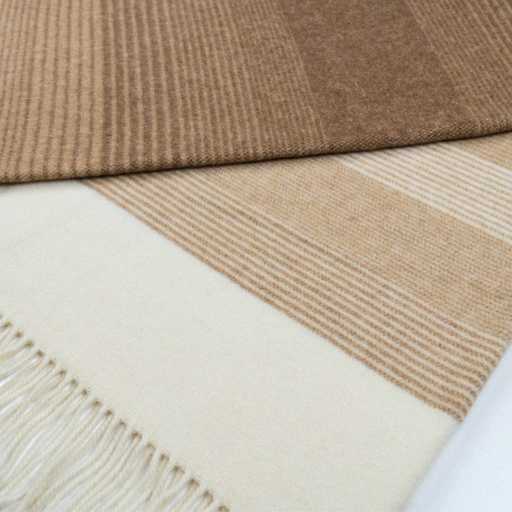 Кашеміровий плед-покривало FREYA 140х200см 250г/м2 (Бежевий) Суми - фото 2