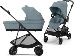 Дитяча коляска Cybex Melio 3.0  Zestaw 2W1 Carbon Stormy Blue Głęboko Spacerowy Київ - фото 1