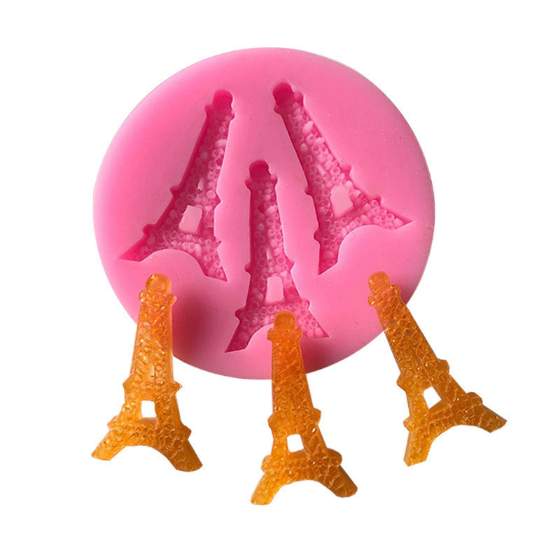 Молд силиконовый Эйфелева башня 65 мм розовый Киев - изображение 6