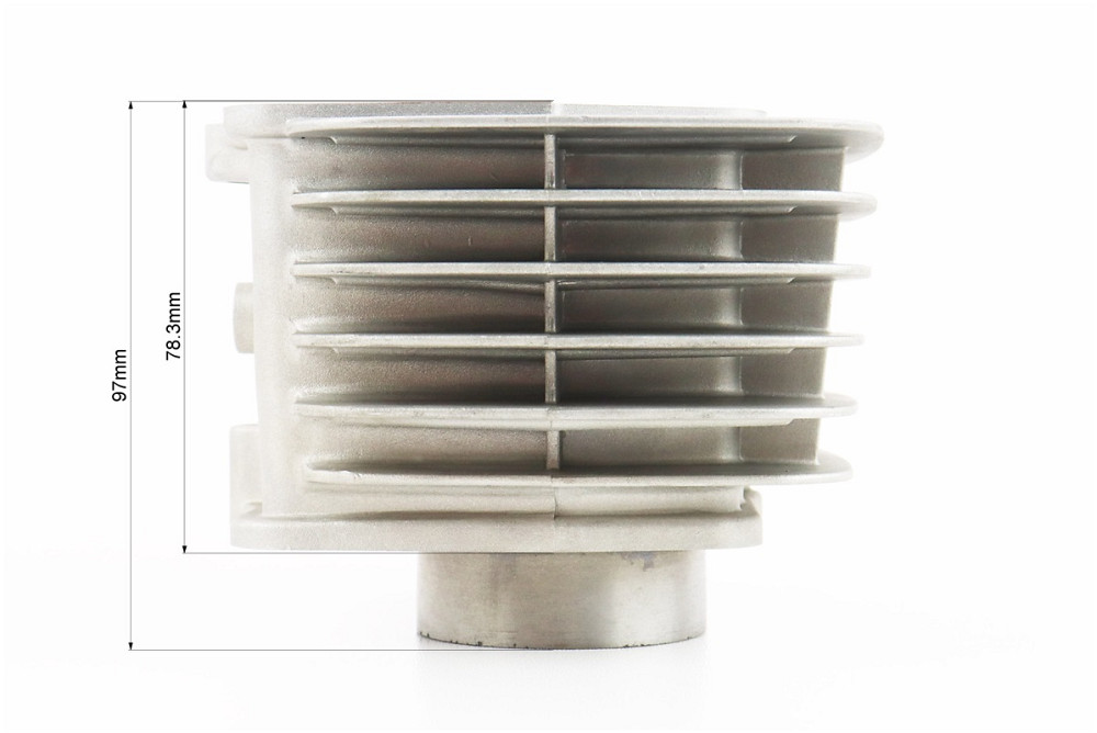 Циліндр к-кт (цпг) 125cc-52,4мм (палець 13мм, висота циліндра 78,3мм, висота поршня 37мм) Київ - фото 5