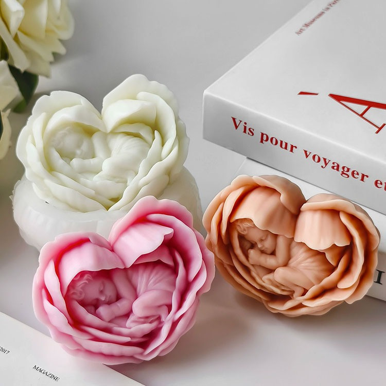 Силиконовая форма для изготовления свечи, молд для изделий из соевого,пчелиного воска и парафина 92 х 83 х 45 мм Кам'янець-Подільський - фото 3